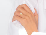 Marquise Cut Lab Grown Diamond Crown Engagement Ring