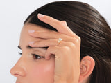 Crown-Accent Lab Grown Diamond Engagement Ring