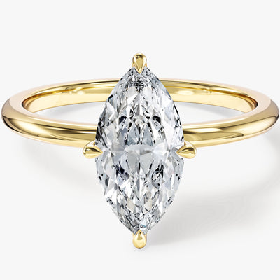 Labordiamant Verlobungsring im Marquiseschliff  (1.50 CT)