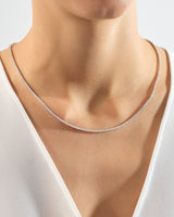 Moissanite Tennis Halskette (2,00 mm)