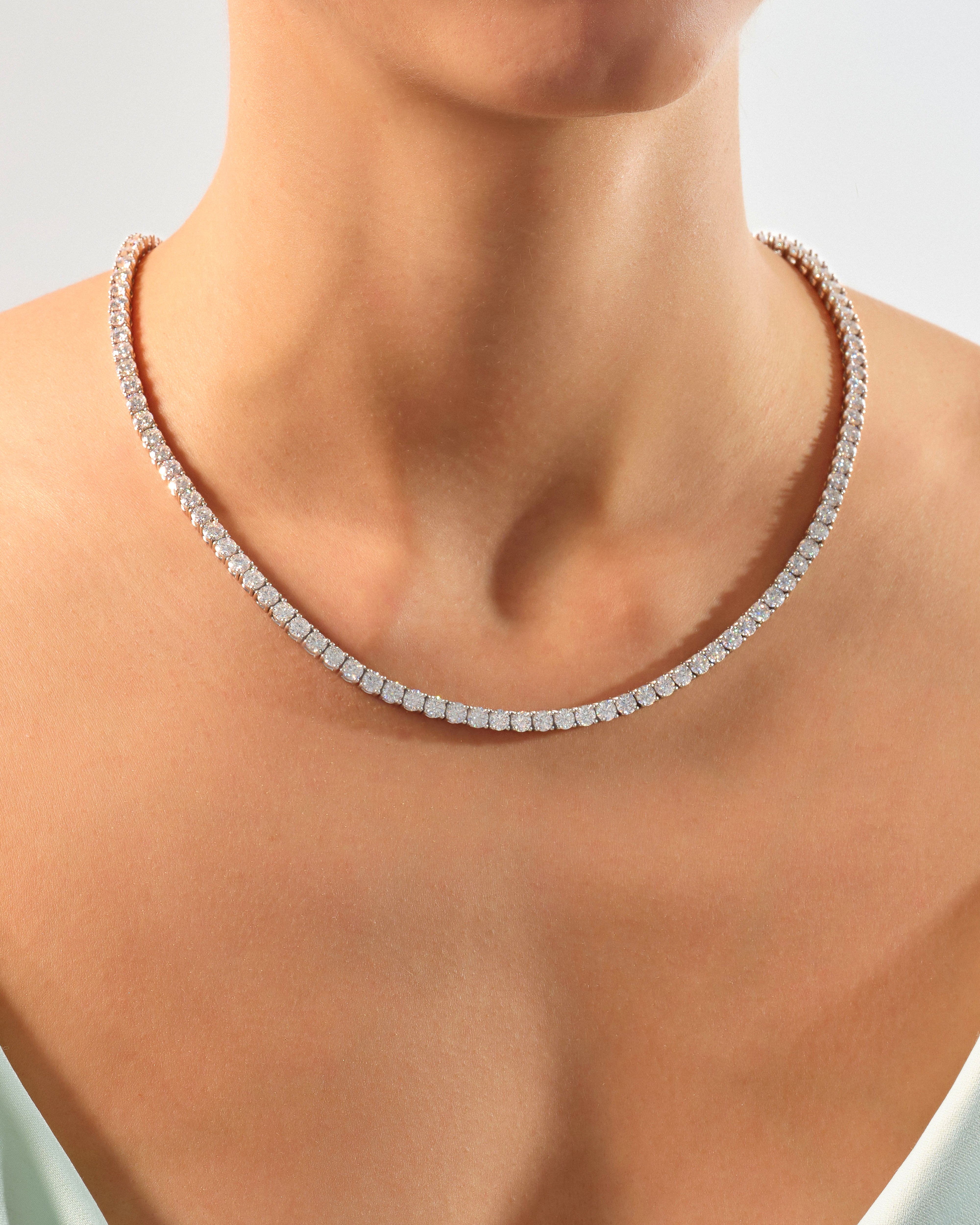 Moissanite Tennis Necklace (4.50 mm)