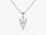 Pear-shaped diamond pendant necklace, fine jewelry, luxury gift