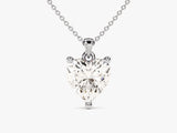 Heart-shaped diamond pendant necklace from jewelry company