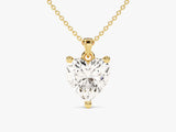 Gold heart diamond pendant necklace for jewelry lovers