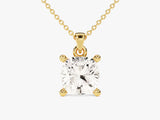 Solitär Moissanit-Anhänger mit Cushion-Schliff (1.50 CT)