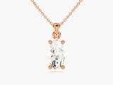 Solitär Moissanit-Anhänger mit Marquise-Schliff (1.00 CT)