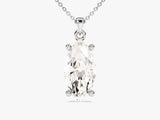 Marquise diamond pendant necklace, fine jewelry, elegant design