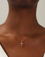 Diamant Cross Halskette (0,22 ct)