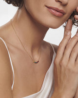 Bezel Set Round Birthstone Family Necklace