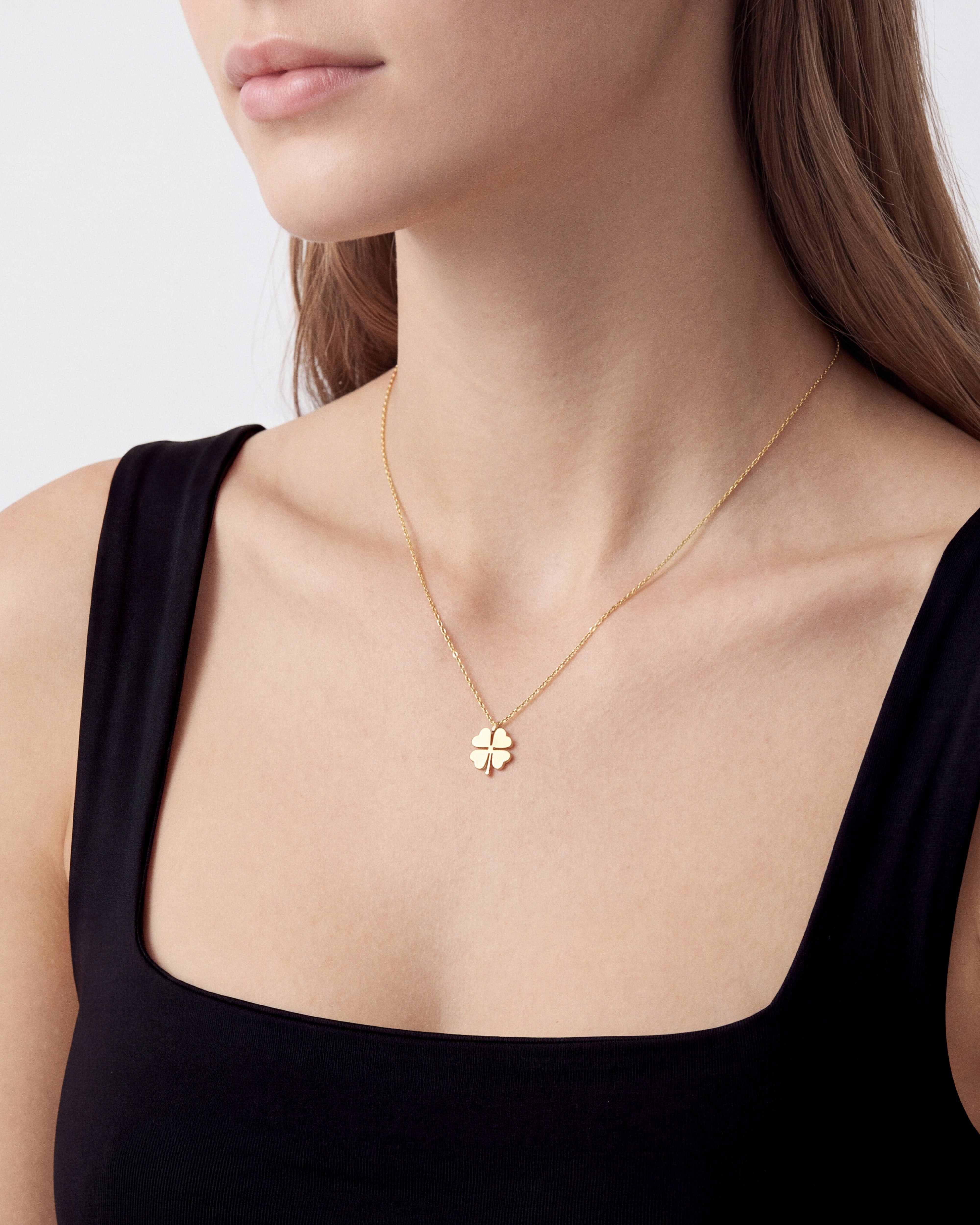 Kleeblatt Halskette