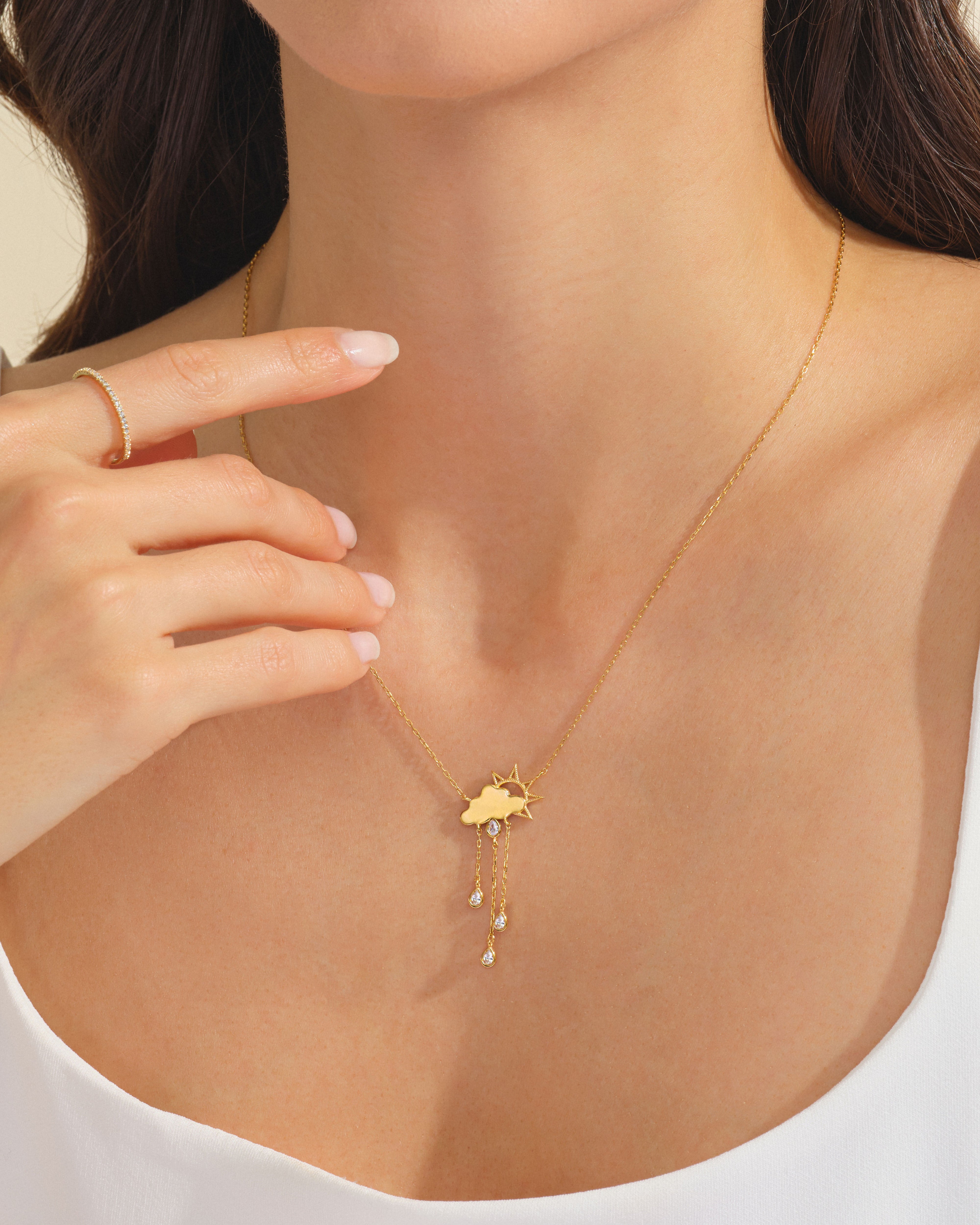 Rain Cloud Necklace