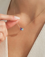 Toi et Moi Geburtsstein-Halskette