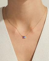 Toi et Moi Geburtsstein-Halskette