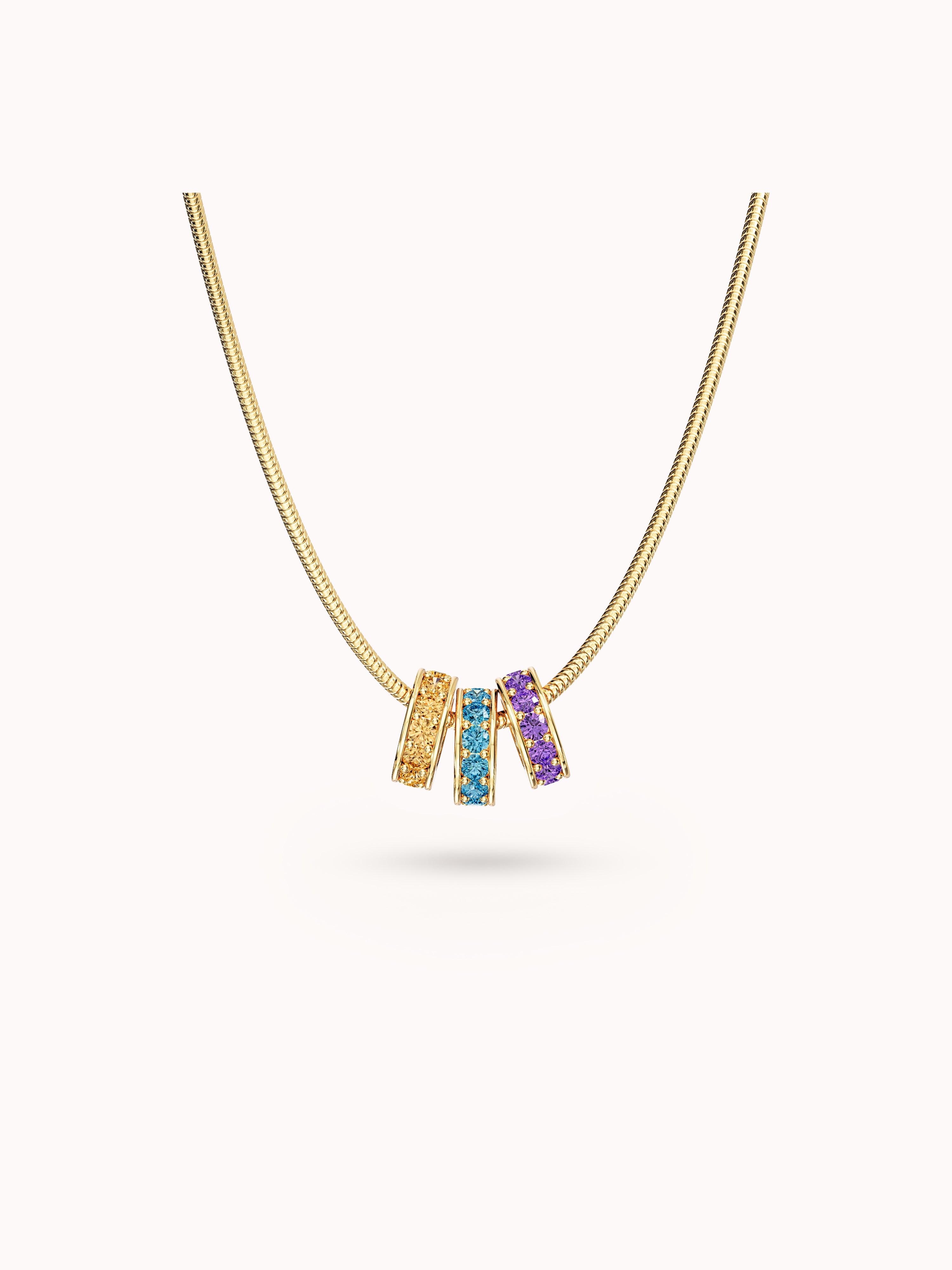 Geburtsstein Charm Halskette