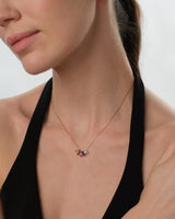 Marquise Kronen Geburtsstein Halskette