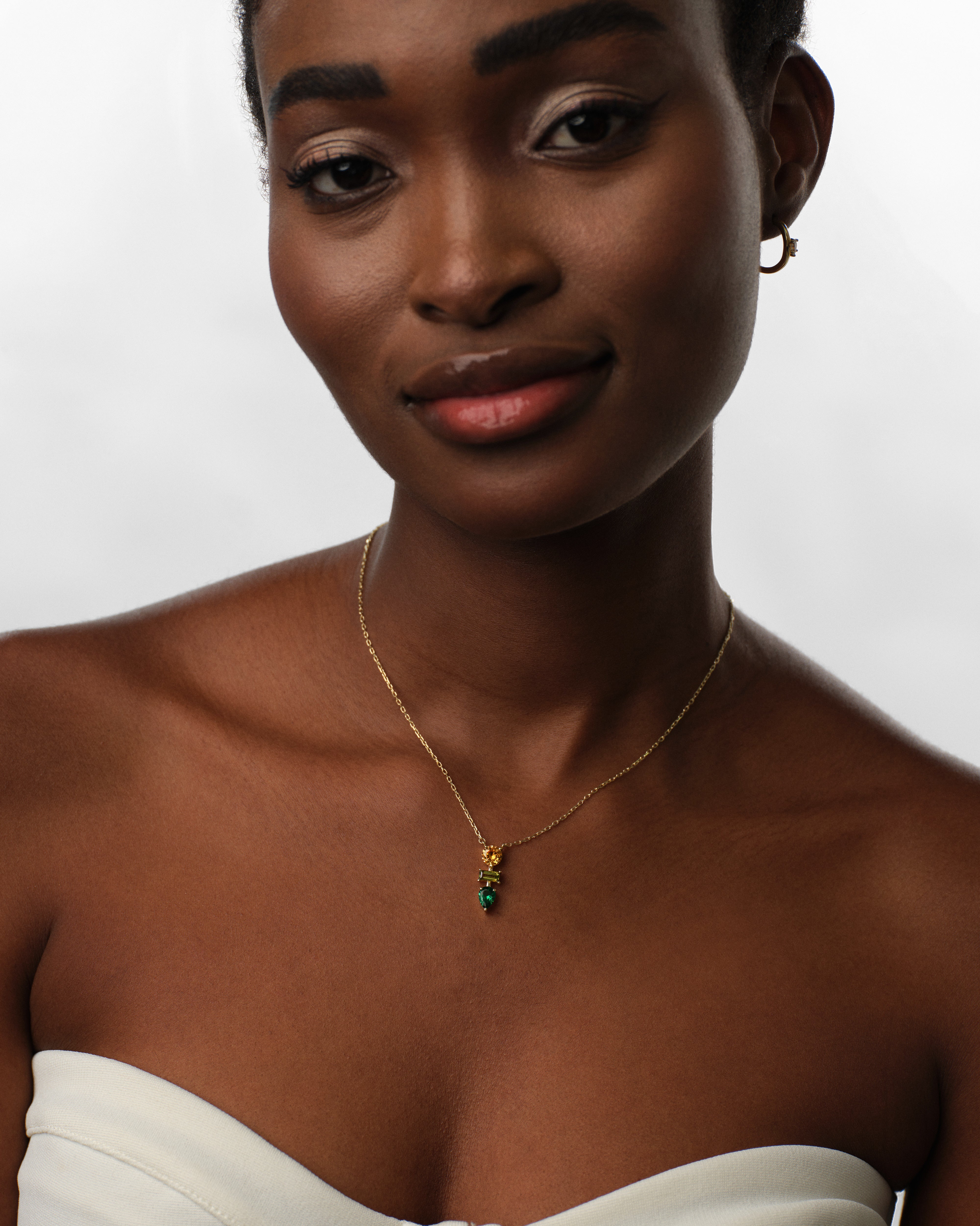 Trio Birthstone Necklace