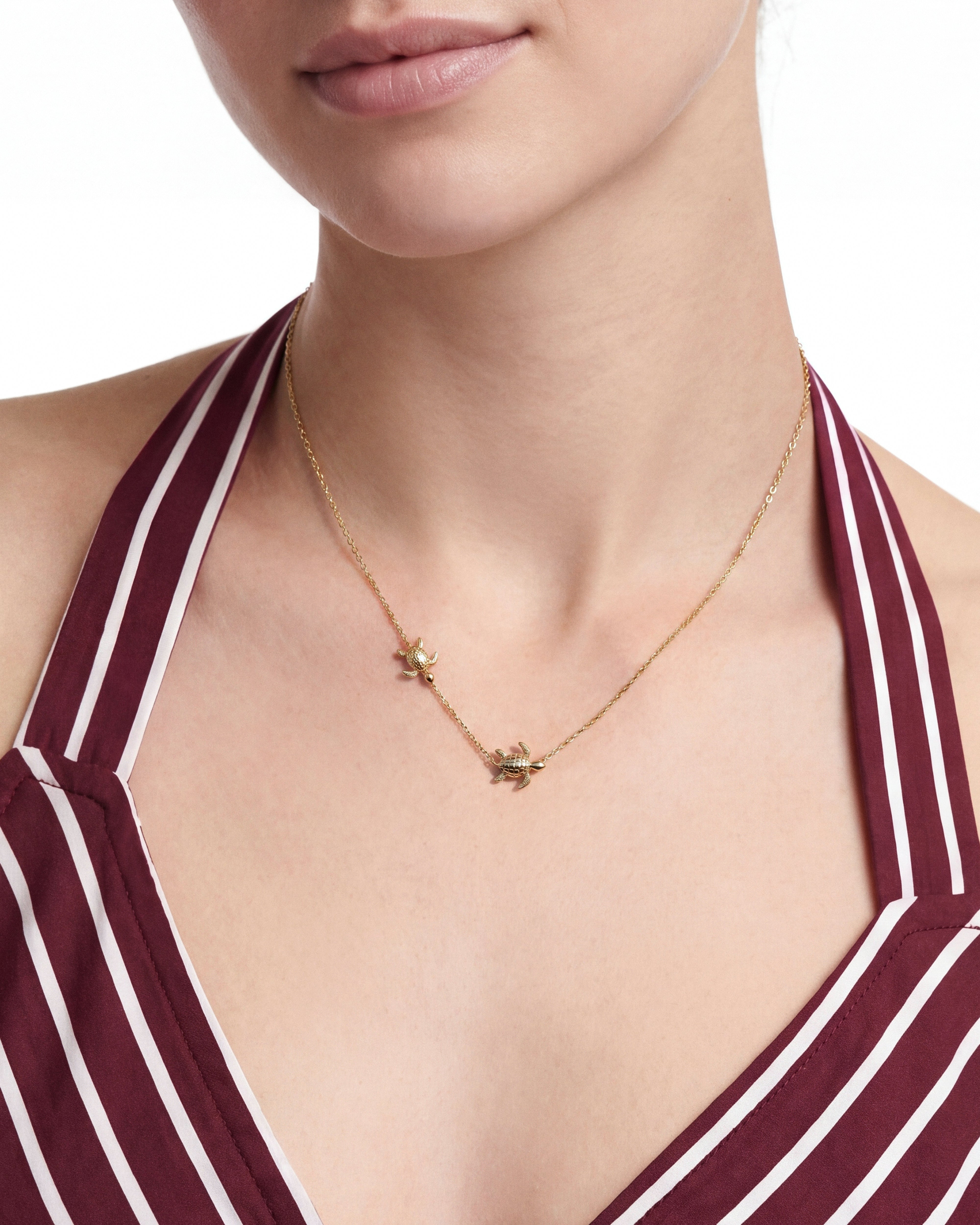 Mother & Baby Sea Turtle Necklace