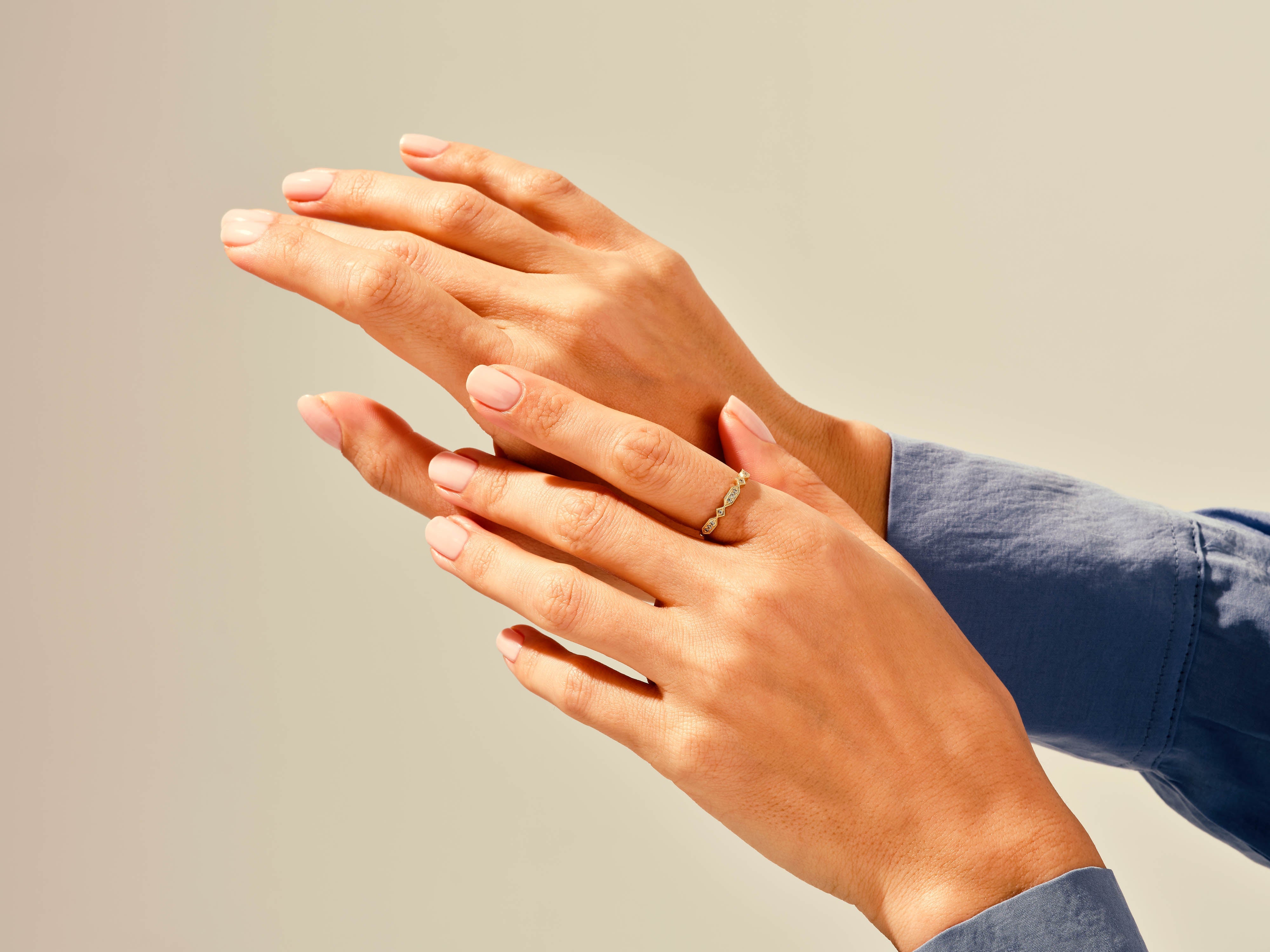 Art-Déco Vintage Diamant-Ehering