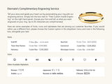 Jewelry engraving service: fonts, icons, and alphabets for personalized rings