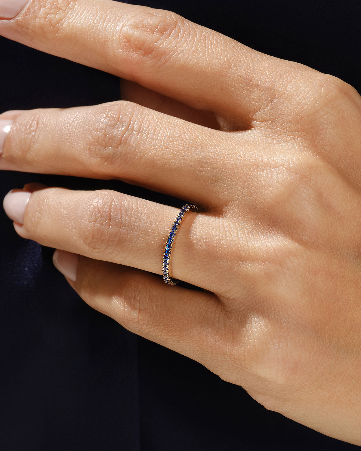 Geburtsstein-Ewigkeit-Ring 