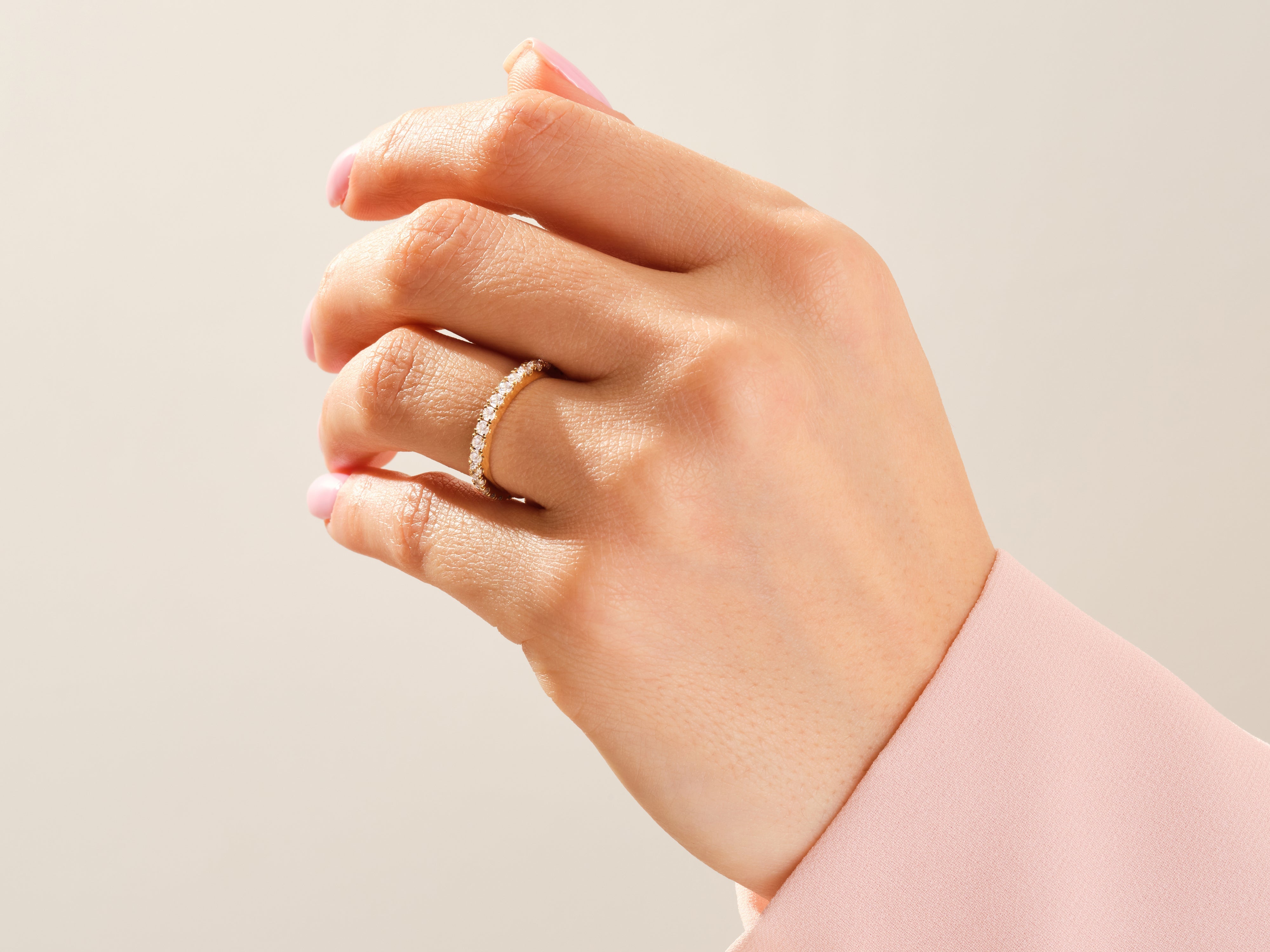 Moissanit-Ewigkeit-Ehering (0,90 CT TW)