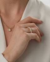 Ewigkeitsring mit geteilten Krappen (4,00 CT TW)