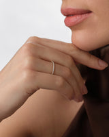 U-Krappenfassung Ewigkeit Ring (0,30 CT TW, halb besetzt)