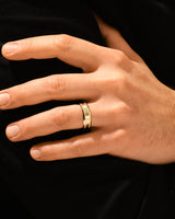 7mm Herren-Gold-Ehering - Milgrain und facettierter Rand