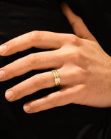 7mm Herren-Gold-Ehering - Keltisches Muster