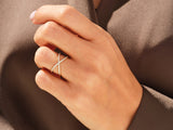 Criss Cross Diamant-Ehering