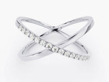 Halfway Criss Cross Diamant-Ehering