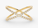 Criss Cross Diamant-Ehering