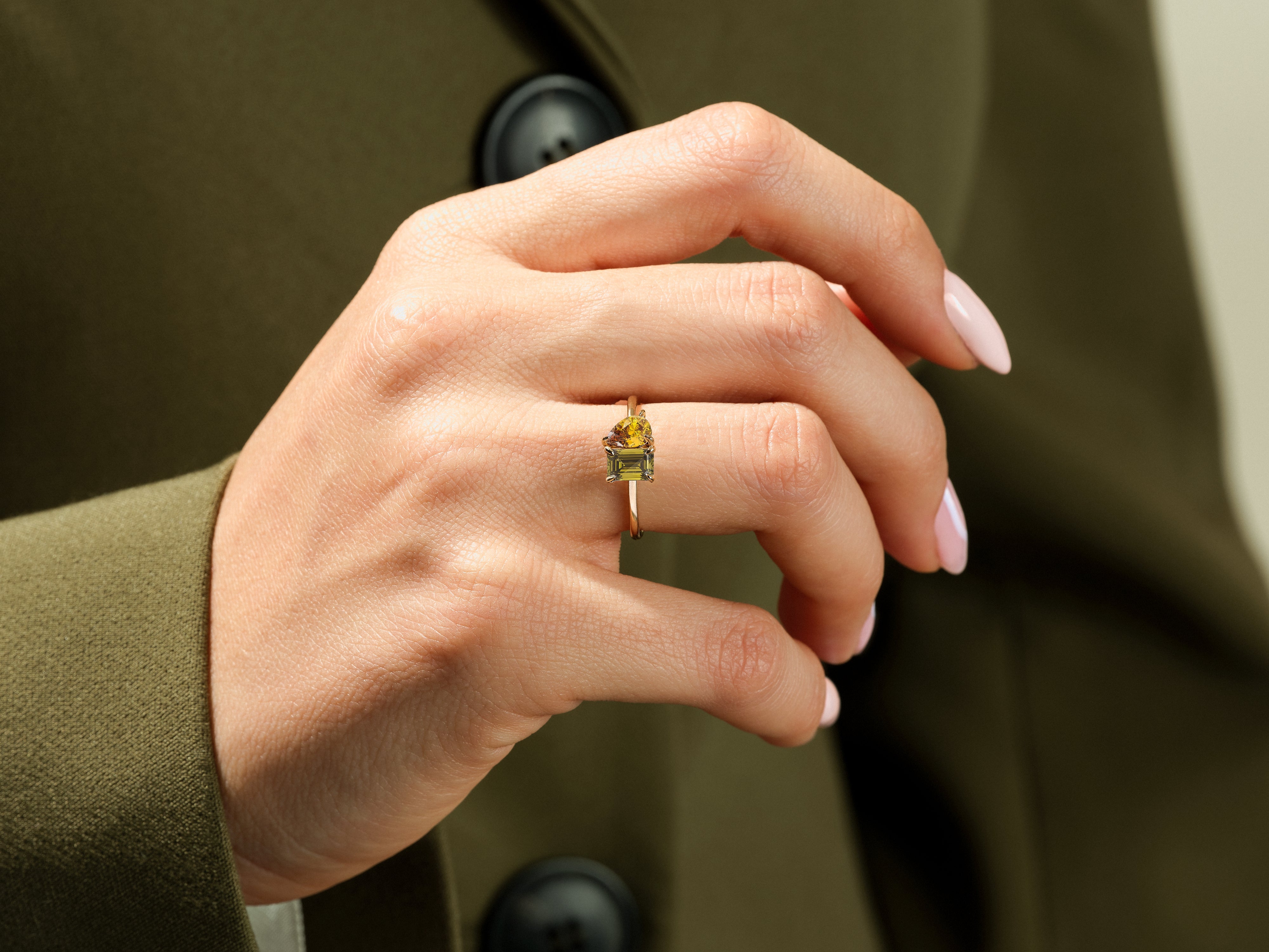 Toi et Moi Geburtsstein-Ring