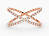 Criss Cross Diamant-Ehering