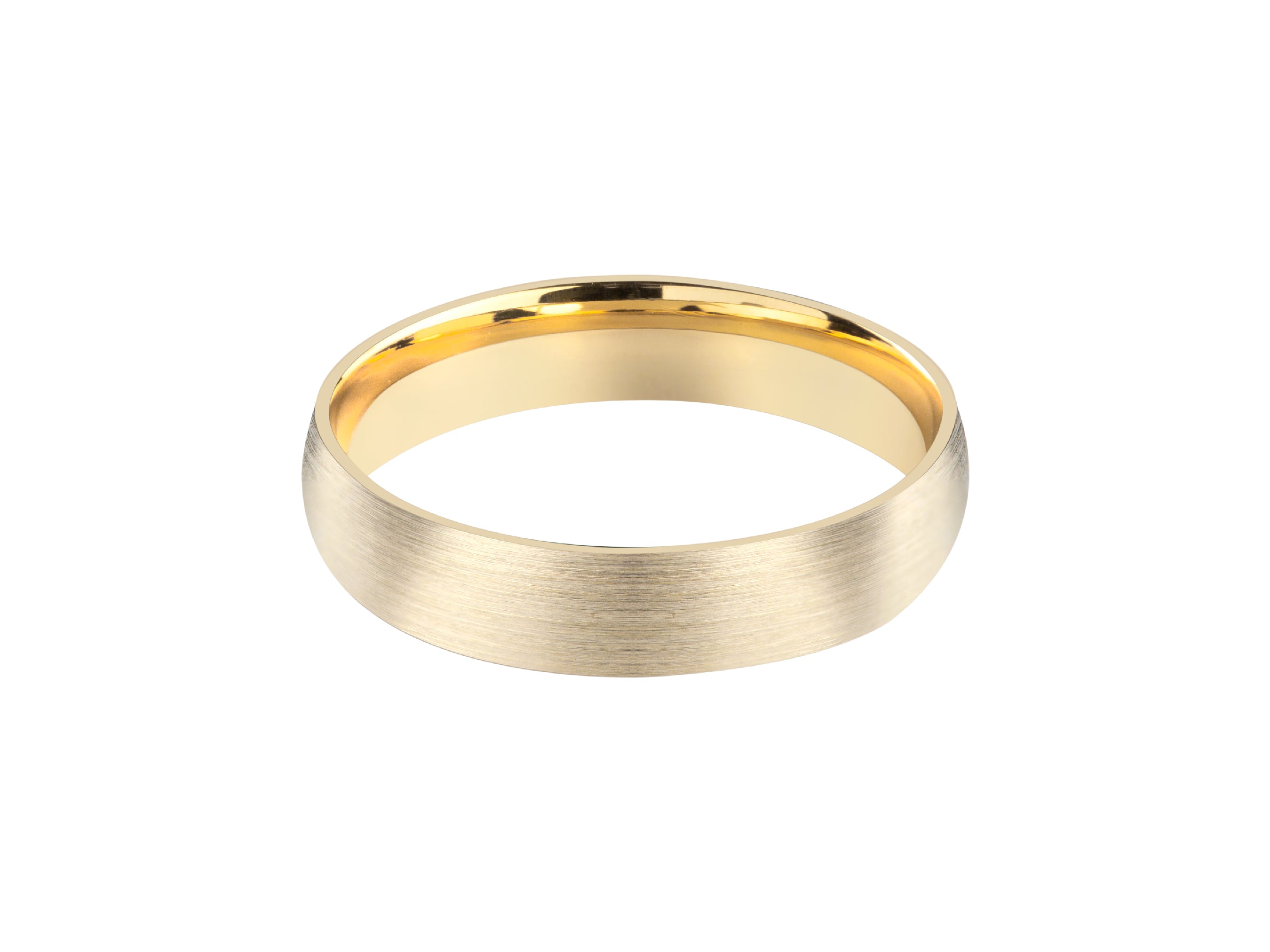 Brushed gold wedding band, jewelry, fine craftsmanship