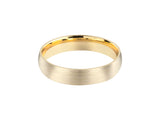Brushed gold wedding band, jewelry, fine craftsmanship