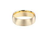 Brushed gold wedding band, jewelry, fine craftsmanship