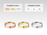 Jewelry rings available in rose, yellow, white gold, 10k, 14k, 18k
